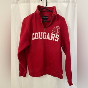 Wsu cougars 3/4 zip sweatshirt